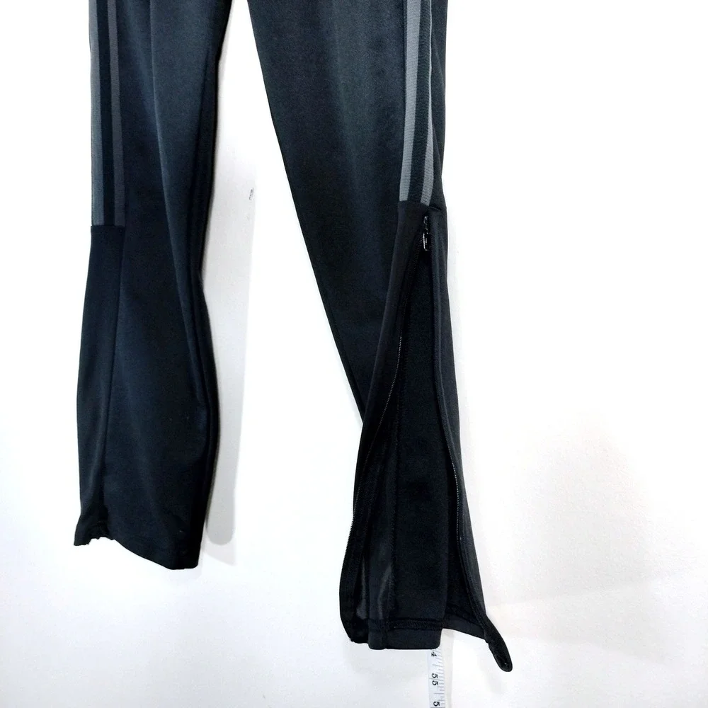 Adidas Youth Black Track Pants; Aeroready Primegreen Soccer Training Joggers